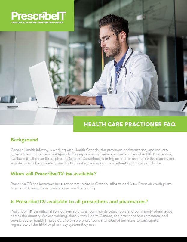 PrescribeIT Health Care Practitioner FAQ | PrescribeIT